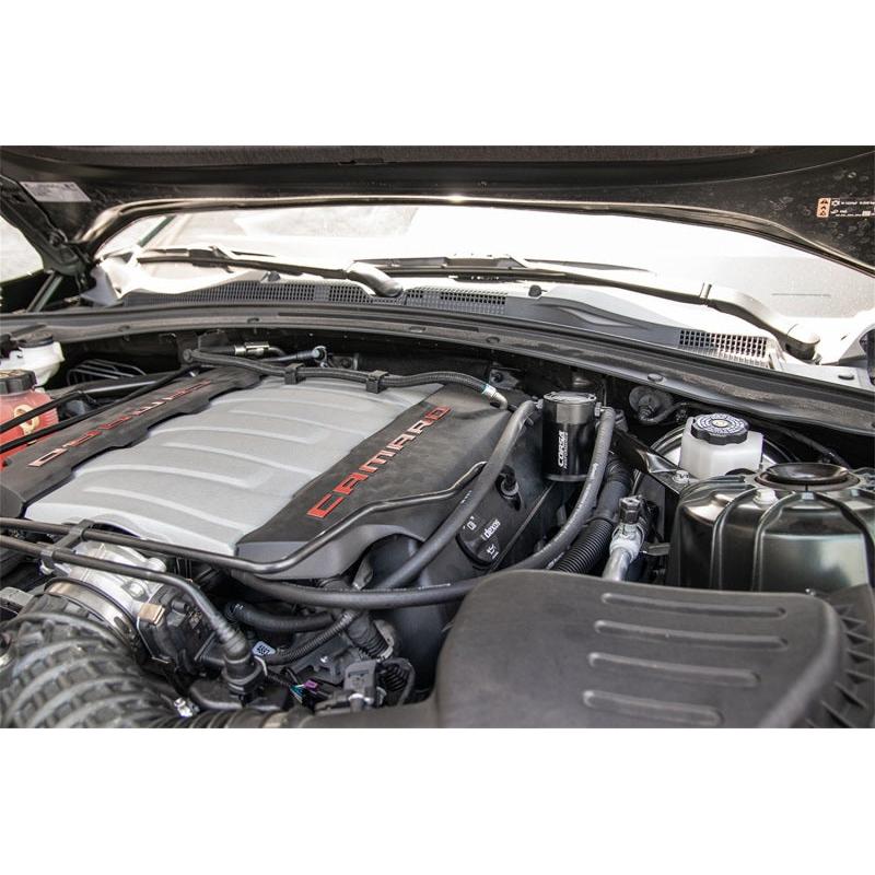Corsa 2016-2023 Chevrolet Camaro SS Coupe 6.2L V8 (RWD) Aluminum Oil Catch Can w/Mounting Bracke-SR1 Performance