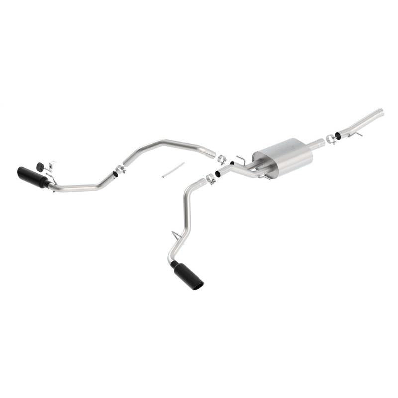 Borla 14-18 GMC Sierra 1500 5.3L Reg Cab 78.8in Bed 2.75 to 2.25in Atak Catback (Black Chrome Tip)-SR1 Performance