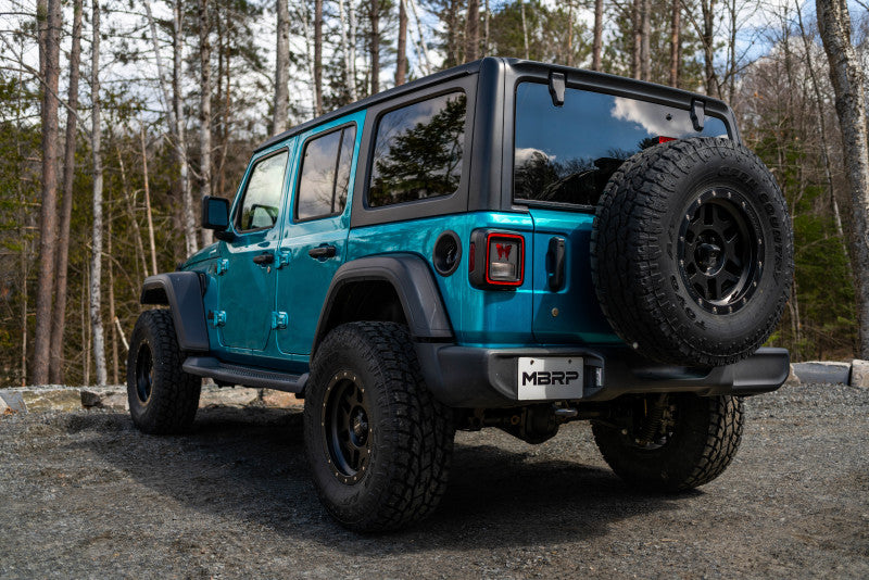 MBRP 2.5in Axle Back Muffler Bypass Pipe 18-20 Jeep Wrangler JL 2DR/4DR 3.6L T409-SR1 Performance