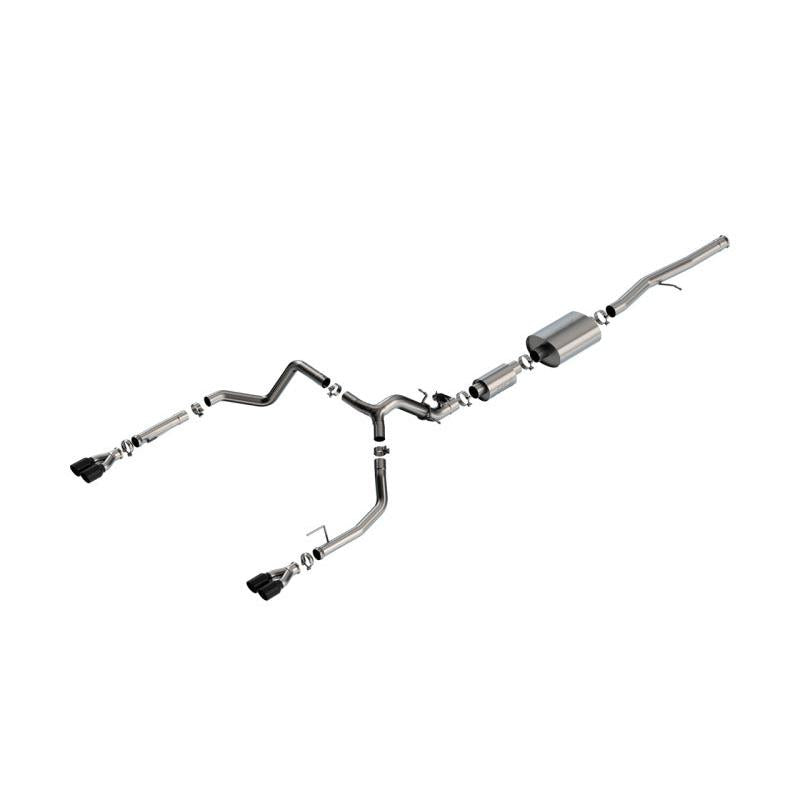 Borla 2024 Chevy Silverado 1500 6.2L V8 S-Type Catback Exhaust w/ Simulator - Black Chrome-SR1 Performance