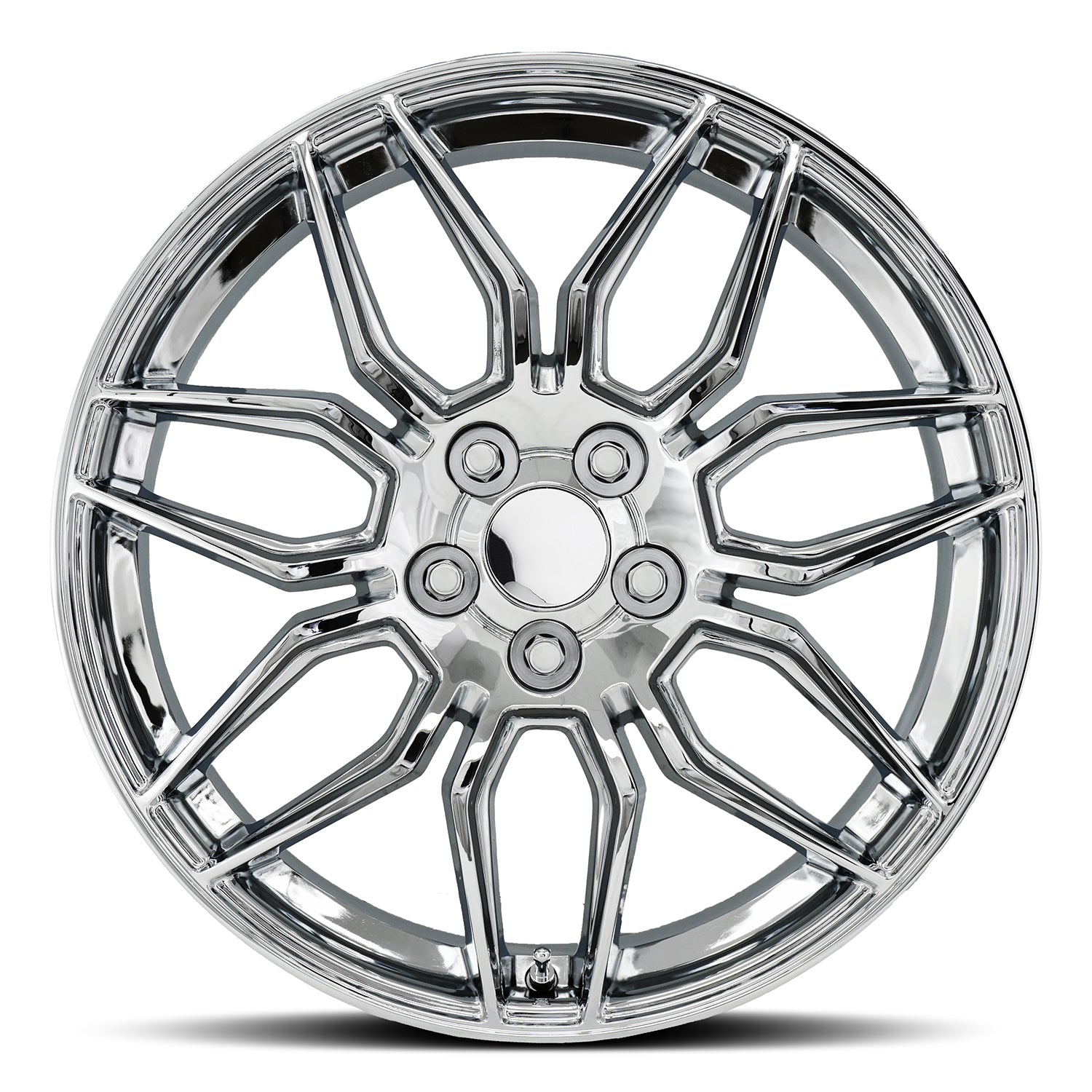 FR 401 – C8 ZO6 CORVETTE REPLICA WHEELS-Chrome 20x10 5x4.75 + 79 HB 70.3