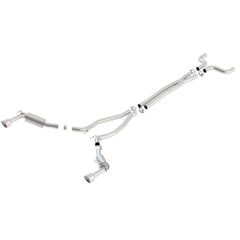 Borla 14-15 Chevy Camaro SS 6.2L V8 Single Split Rear Exit S-Type Catback Exhaust-SR1 Performance