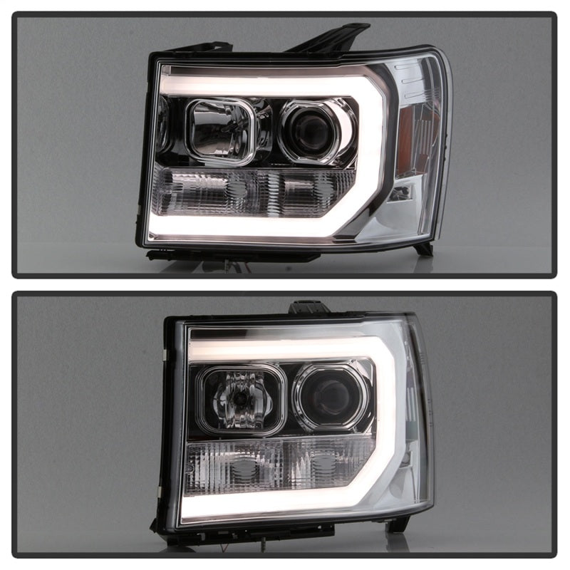 Spyder GMC Sierra 1500/2500/3500 07-13 V2 Projector Headlights - Chrome PRO-YD-GS07V2-LBDRL-C-SR1 Performance