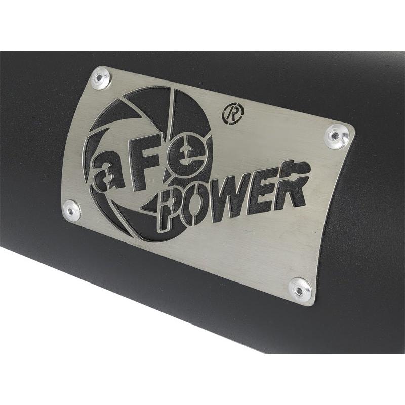 aFe MACH Force-Xp 409 Stainless Steel Exhaust Tip 3.5 In x 4.5in Out x 12in L Clamp-On-SR1 Performance