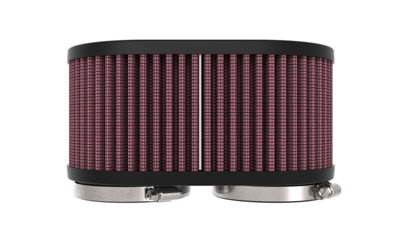 K&N 2-1/8in DUAL FLG 6-1/4 X 4inOD 3inH Universal Clamp-On Air Filter-SR1 Performance