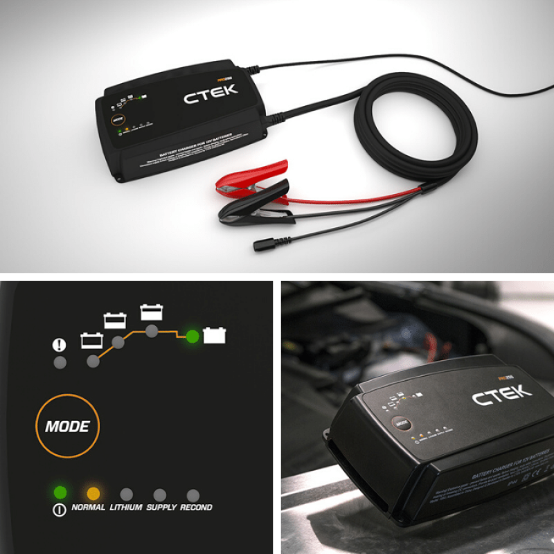 CTEK PRO25S Battery Charger - 50-60 Hz - 12V-SR1 Performance