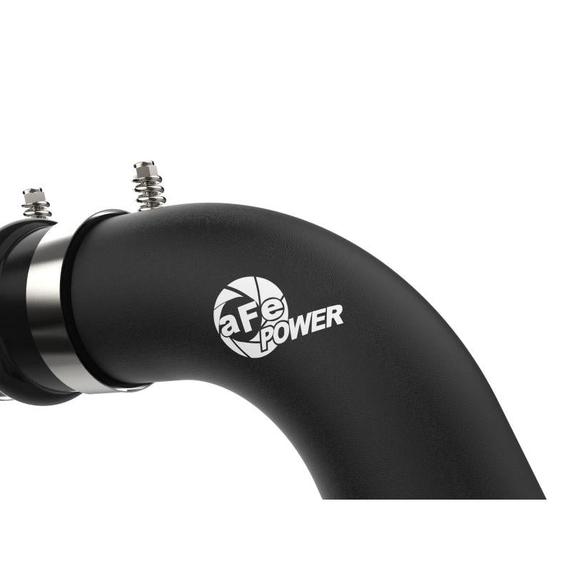 aFe BladeRunner Black 3in Aluminum Charge Pipe Kit 20-21 GM Diesel Trucks V8-6.6L (td) L5P-SR1 Performance