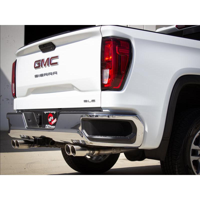 aFe Vulcan Series 3-2.5in 304SS Exh Cat-Back w/ Pol Tips 2019 GM Silverado/Sierra 1500 L4-2.7L (t)-SR1 Performance