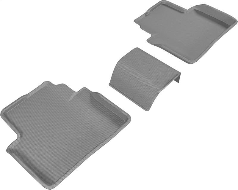 3D MAXpider 2016-2020 Honda Civic Kagu 2nd Row Floormats - Gray-SR1 Performance
