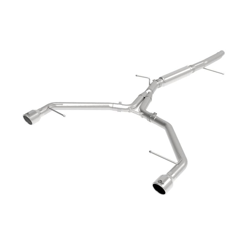 aFe MACHForce XP 3in-2.5in SS Exhaust Axle-Back 17-19 Audi A4 (B9) L4-2.0L (t) - Polished-SR1 Performance
