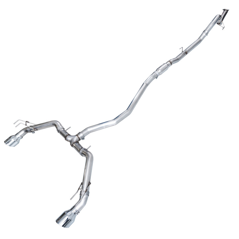AWE Tuning 22+ Honda Civic Si/Acura Integra Track Edition Catback Exhaust - Dual Chrome Silver Tips-SR1 Performance