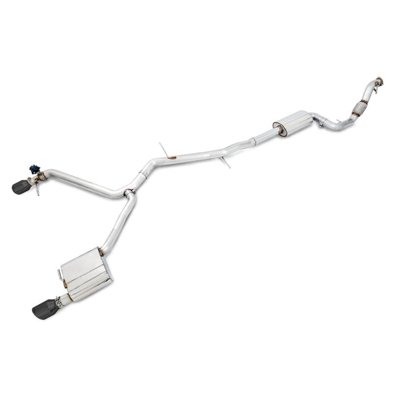 AWE Tuning Audi B9 A4 SwitchPath Exhaust Dual Outlet - Diamond Black Tips (Includes DP and Remote)-SR1 Performance