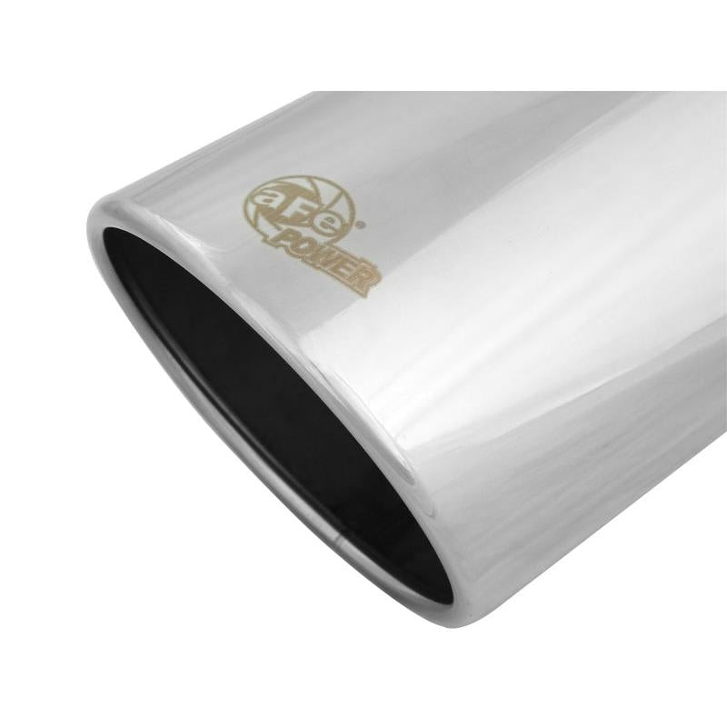 aFe Universal Bolt On Exhaust Tip Polished 5in Inlet x 6in Outlet x 12in Long-SR1 Performance