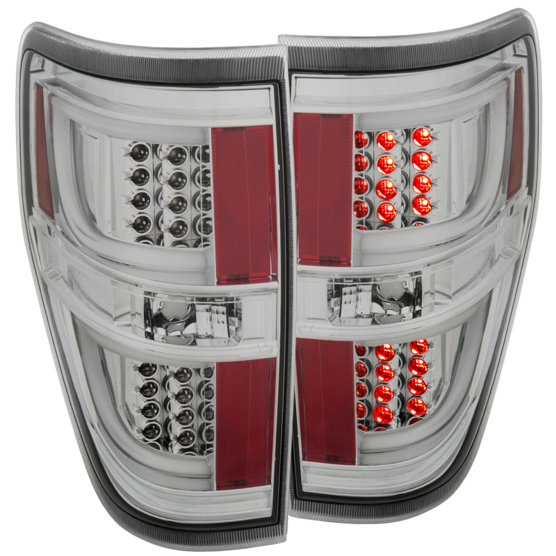 ANZO 2009-2013 Ford F-150 LED Taillights Chrome-SR1 Performance