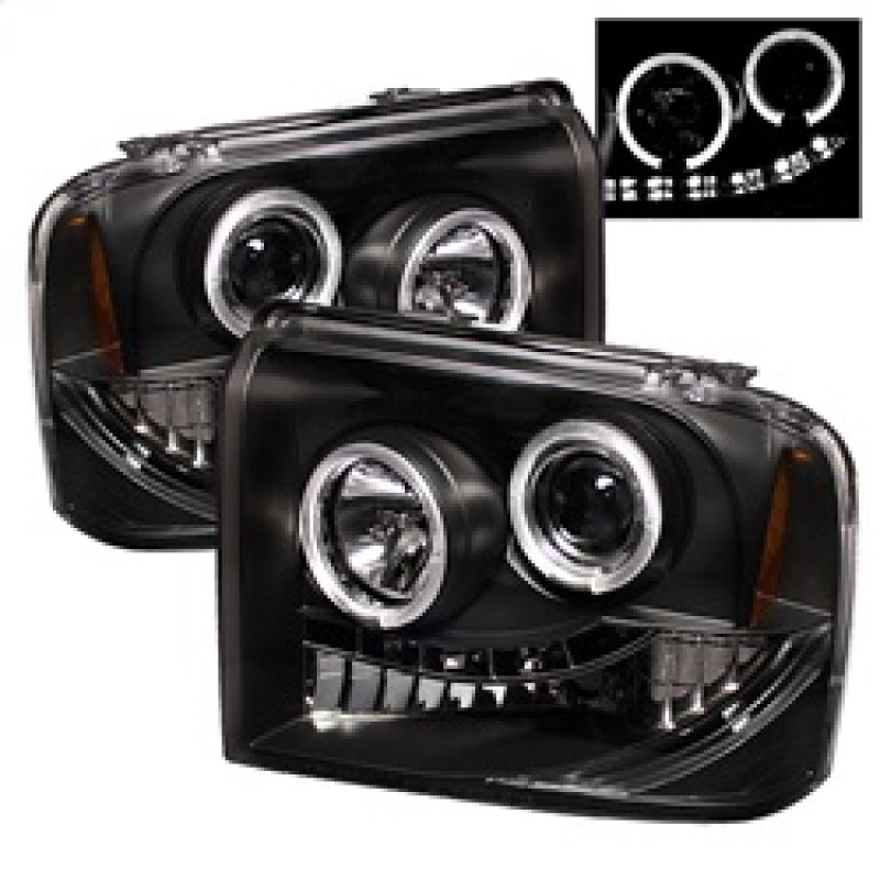 Spyder Ford F250/350/450 Super Duty 05-07 Projector Headlights LED Halo- LED Blk PRO-YD-FS05-HL-BK-SR1 Performance