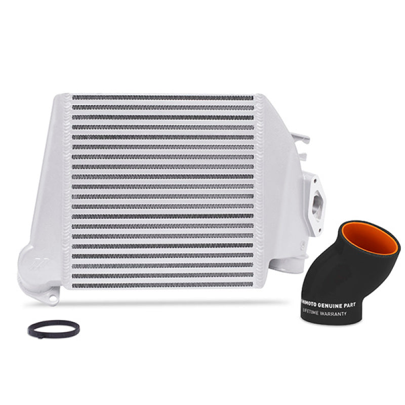 Mishimoto 08-14 Subaru WRX Top-Mount Intercooler Kit - Powder Coated Silver & Black Hoses-SR1 Performance