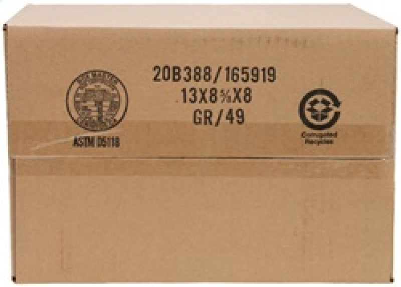 K&N Filter Univ Air Filter Carb Fib T/B 3-1/2in FLG OD / 12x6in B / 9-15/16x3-15/16in T / 6in H-SR1 Performance