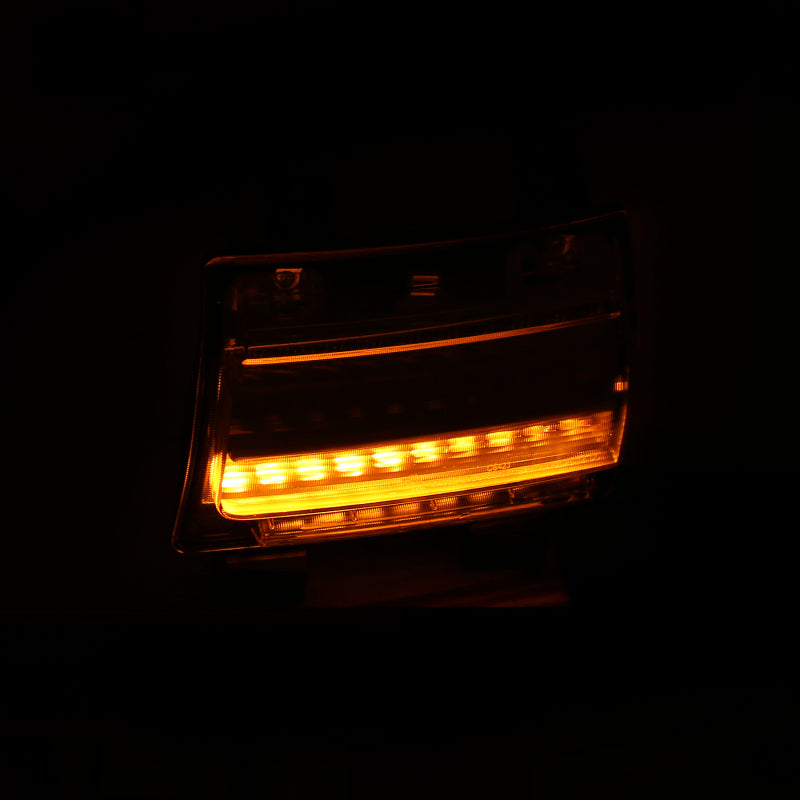 ANZO 18-19 Jeep Wrangler JL LED Chrome Clear w/ Sequential Signal-SR1 Performance