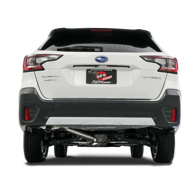 aFe POWER Takeda 20-23 Subaru Outback H4-2.5L 2-1/2in 304 Stainless Steel Cat-Back Exhaust System-SR1 Performance