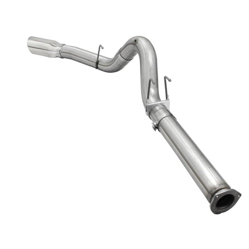 aFe MACHForce XP Exhaust 5in DPF-Back SS Exh 2015 Ford Turbo Diesel V8 6.7L Polished Tip-SR1 Performance