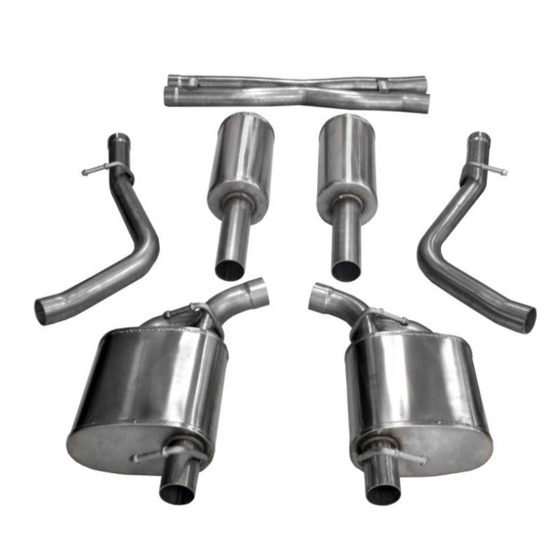 Corsa 2015-2023 Dodge Challenger 3.6L 2.5in Cat-Back Dual Rear Exit (re-uses stock exhaust bezel)-SR1 Performance