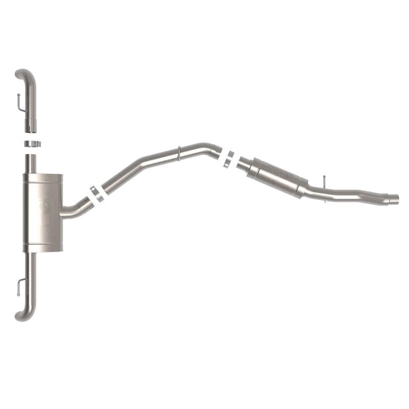 aFe MACH Force-Xp 17-21 Audi Q5 L4-2.0L (T) 3in to 2.5in Stainless Steel Cat-Back Exhaust System-SR1 Performance