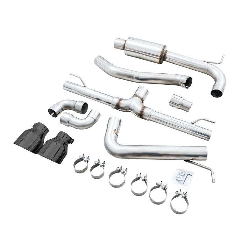 AWE 2022 VW GTI MK8 Track Edition Exhaust - Diamond Black Tips-SR1 Performance