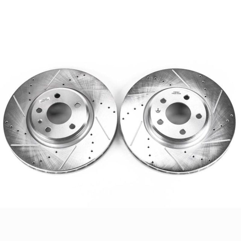Power Stop 09-11 Audi A4 Front Evolution Drilled & Slotted Rotors - Pair-SR1 Performance