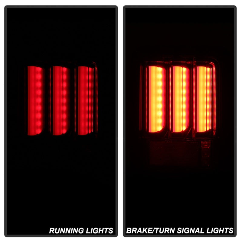 Spyder 07-16 Jeep Wrangler Verison 2 Light Bar LED Tail Lights - Smoke (ALT-YD-JWA07V2-LBLED-BSM)-SR1 Performance