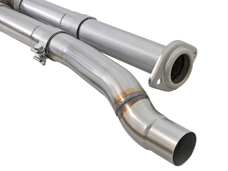 aFe MACHForce XP Exhaust Cat-Back SS-409 2017 Ford F-150 Raptor V6-3.5L (tt) w/ Polished Tips-SR1 Performance