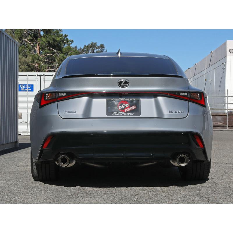 aFe Lexus IS350 14-22 V6-3.5L Takeda Axle-Back Exhaust System- Carbon Fiber Tip-SR1 Performance