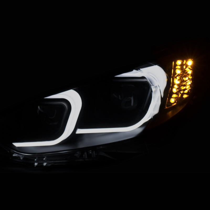 ANZO 2014-2015 Mazda 6 Projector Headlights w/ Plank Style Design Black-SR1 Performance