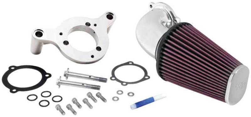 K&N 01-11 Harley Davidson FX / FL Aircharger Performance Intake Kit-SR1 Performance