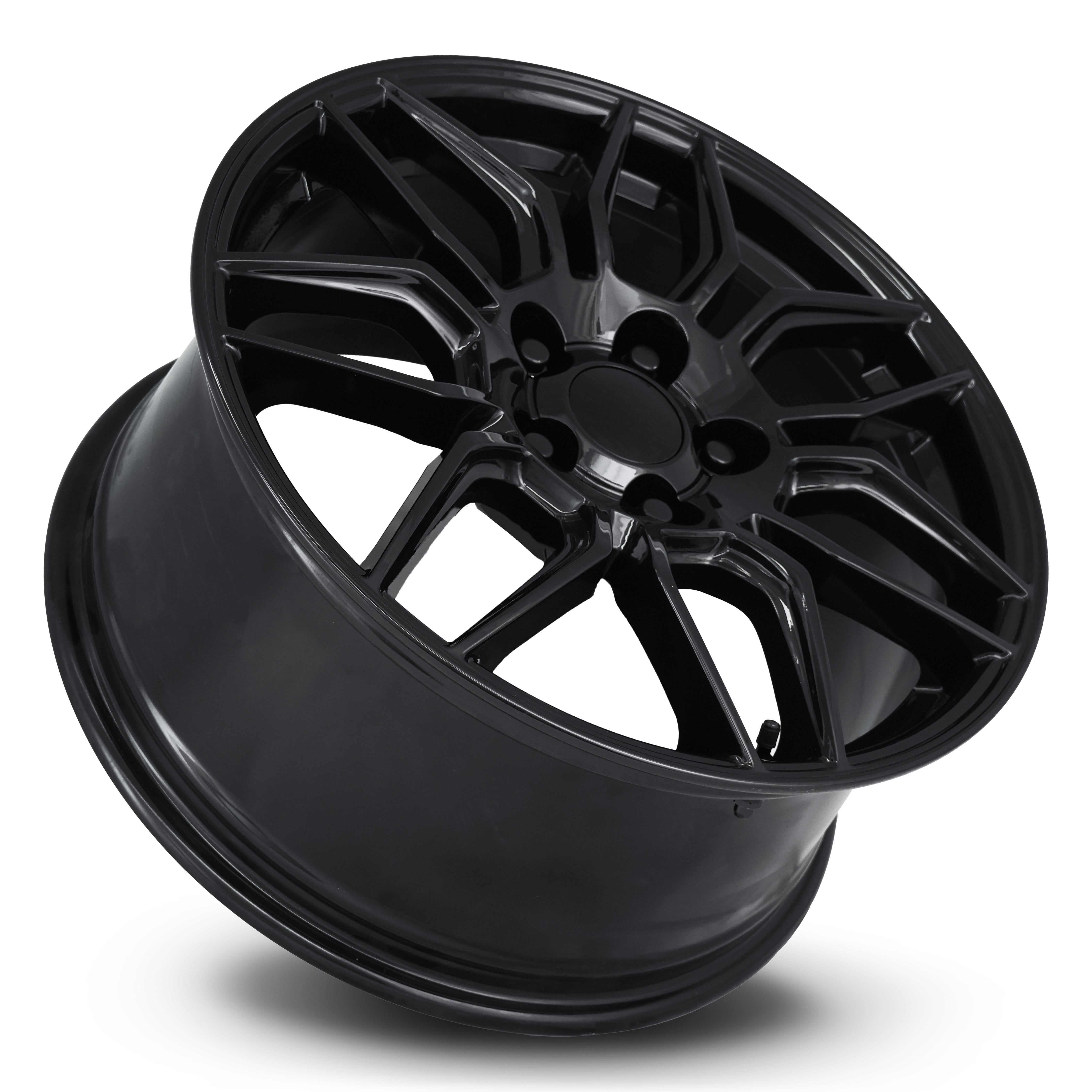 FR 401 – C8 ZO6 CORVETTE REPLICA WHEELS-Gloss Black 18x8.5 5x4.75 + 54 HB 70.3