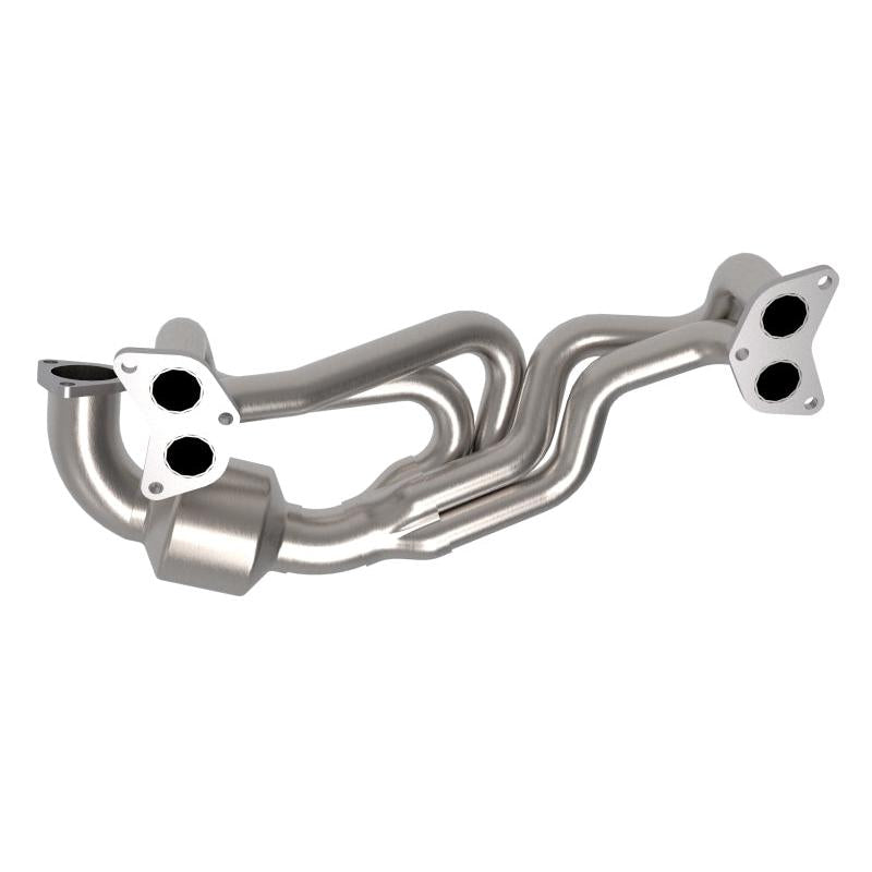 aFe Twisted Steel 304 Stainless Steel Header w/ Cat 13-19 Subaru Outback H4-2.4L-SR1 Performance