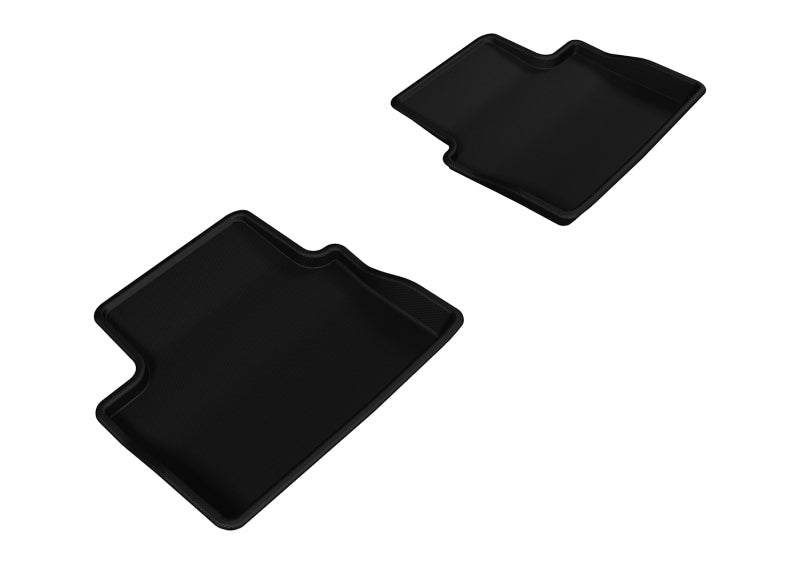3D MAXpider 2013-2015 Chevrolet Malibu Kagu 2nd Row Floormats - Black-SR1 Performance