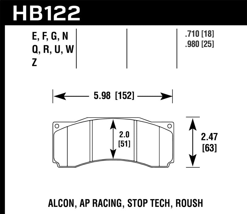 Hawk 2007 Ford Mustang Saleen S281 Extreme HPS 5.0 Front Brake Pads-SR1 Performance