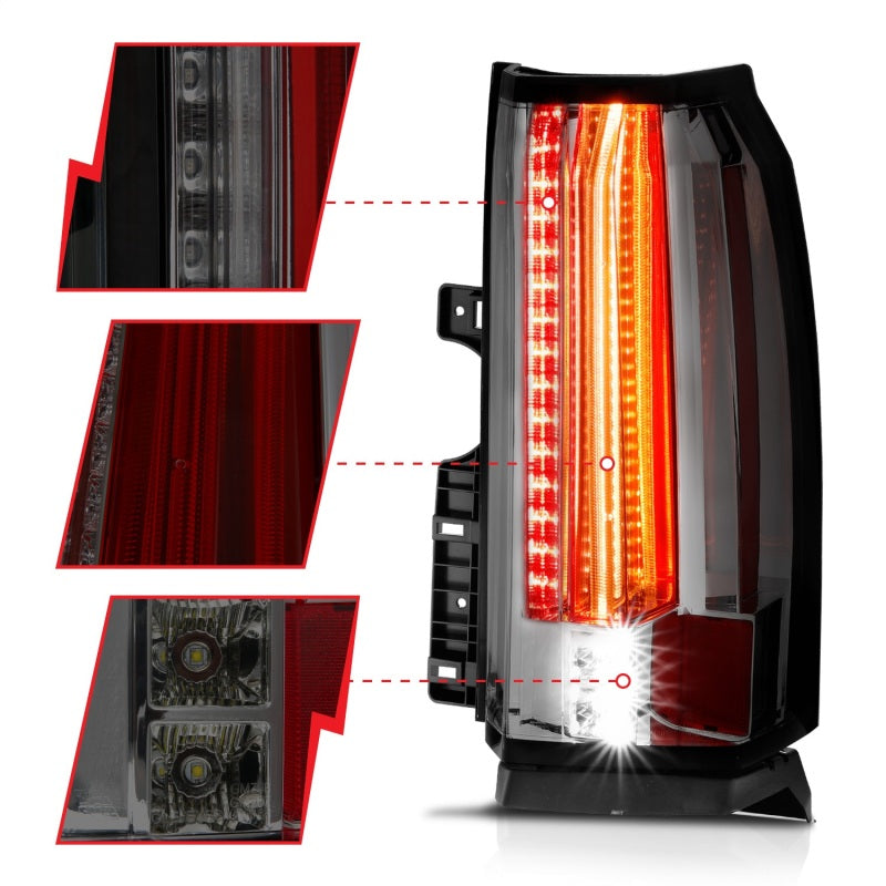 ANZO 2015-2017 Chevrolet Suburban/Tahoe LED Taillights Smoke-SR1 Performance