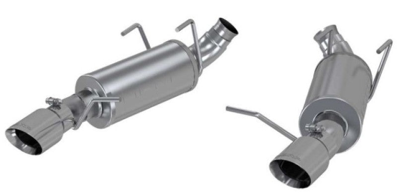 MBRP 11-14 Ford Mustang V6 3in. Dual Muffler Axle Back Split Rear Exhaust System AL-SR1 Performance