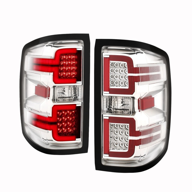 ANZO 2014-2018 Chevy Silverado 1500 LED Taillights Chrome-SR1 Performance