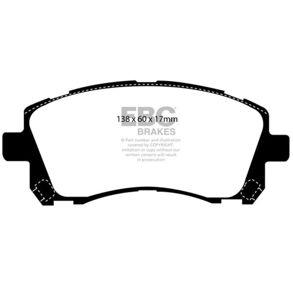 EBC Yellowstuff Front Brake Pads for Subaru Impreza & Legacy – High-Performance Street and Track Use