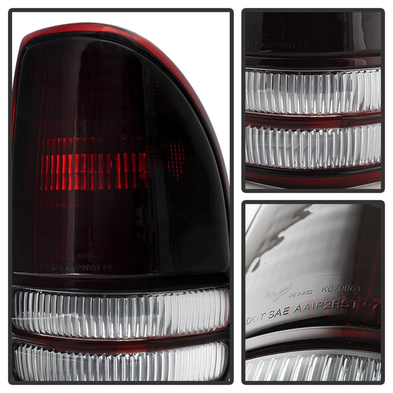 Xtune Dodge Dakota 1997-2004 OEM Style Tail Lights -Red Smoked ALT-JH-DDAK97-OE-RSM-SR1 Performance