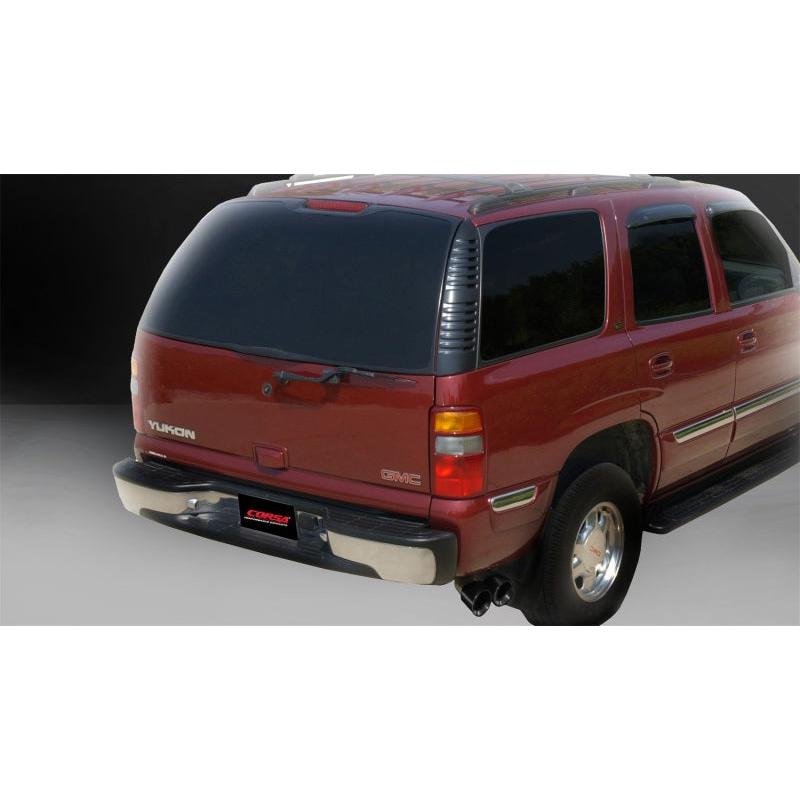 Corsa 2001-2006 Chevrolet Tahoe 5.3L V8 3in Cat-Back Single Side w Twin 4in Black Pro-Series Tips-SR1 Performance