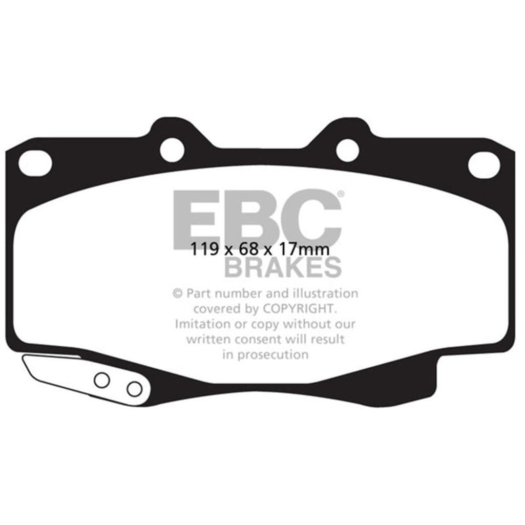 EBC Extra Duty Brake Pads for Toyota Tacoma 2.7L 4WD – Model ED92005
