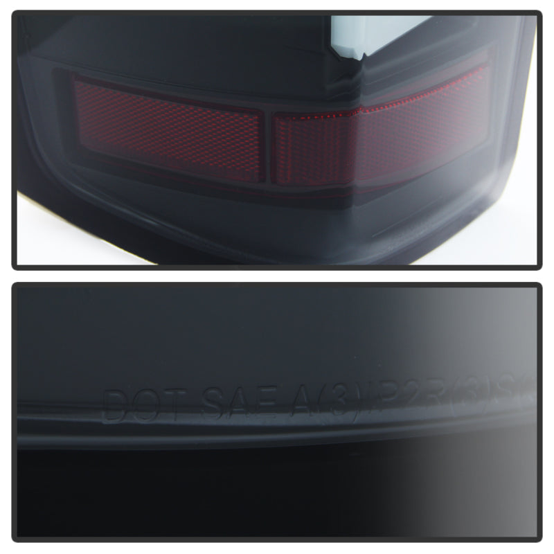 Spyder 14-18 Chevy 1500 / 15-19 GMC 3500 Dually / Bar LED Tail Lights Blk Smke ALT-YD-CS14-LBLED-BSM-SR1 Performance