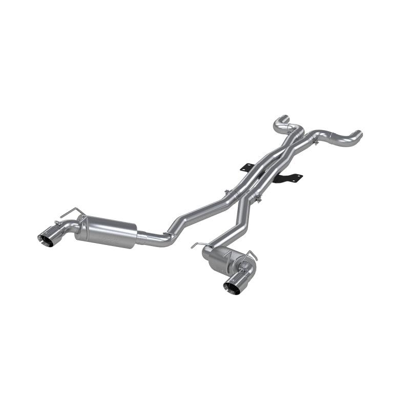 MBRP 2010 Chev Camaro V8 6.2L 6 Speed Dual Cat Back Round Tips (11 Conv. MUST purchase mbrpAD1710)-SR1 Performance