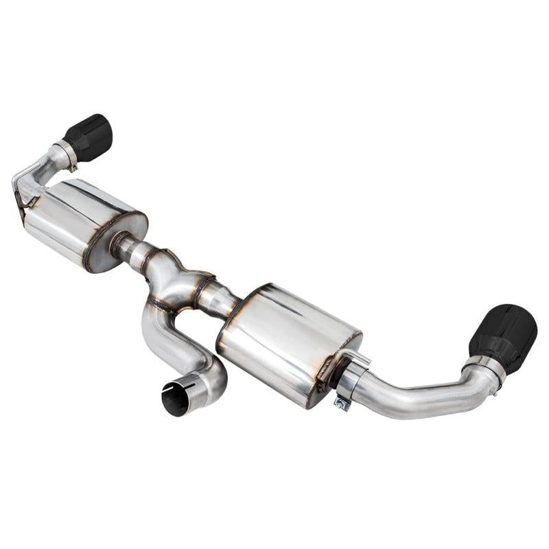 AWE Tuning 07-18 Jeep Wrangler JK/JKU 3.6L Tread Edition Axle-Back Dual Exhaust - Diamond Black Tips-SR1 Performance