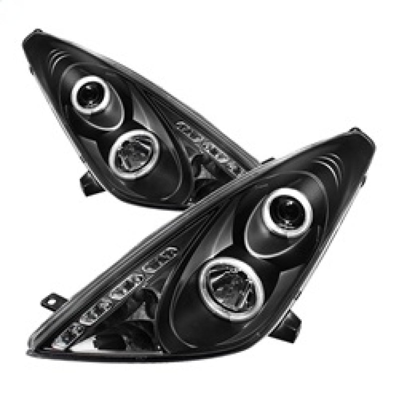 Spyder Toyota Celica 00-05 Projector Headlights LED Halo DRL Blk High H1 Low H1 PRO-YD-TCEL00-LED-BK-SR1 Performance