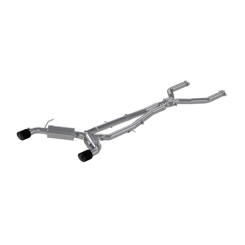 MBRP 16-19 Infiniti Q50 3.0L FWD/AWD 3in Cat Back w/ 4.5in OD Carbon Fiber Tips - T304-SR1 Performance