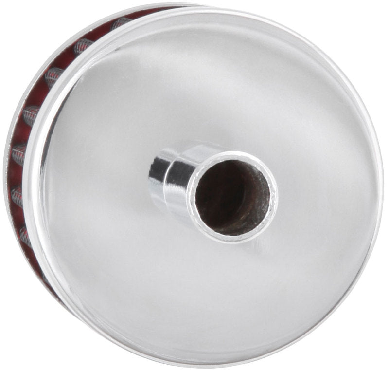 K&N Steel Base Crankcase Vent Filter 0.5in Vent OD x 2in OD x 1.5in Height-SR1 Performance